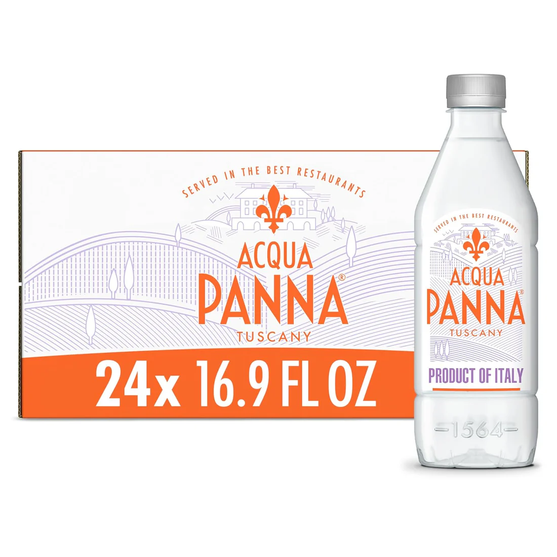 Aqua Panna Still Mineral Water | 500 ml (16.9 oz) – 24 ct Case